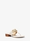 Sandalia Michael Kors Izzy con logo adornado vainilla